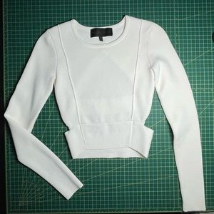 Kendall + Kylie | Open Back Compact Crop Top | Women's XS